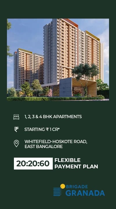 Brigade Granada premium residential project in Whitefield-Hoskote Road, East Bangalore Bangalore