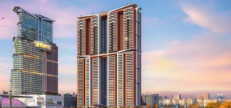 Brigade luxury apartments mobile banner with pricing and configuration details